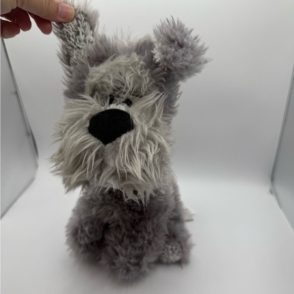 Gund Bentley Gray Wire Hair Terrier Shaggy Dog Puppy Stuffed Animal Plush 11.5" - Picture 1 of 7